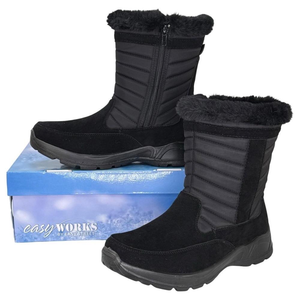 Easy Street Frazer Black Waterproof Womens Boots Size 7.5M